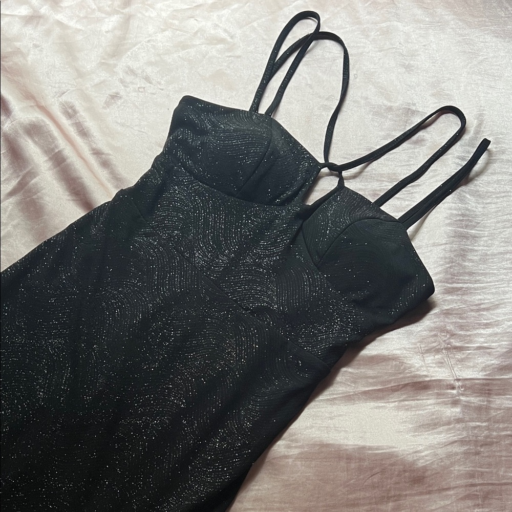 City Studio Black Strappy Dress